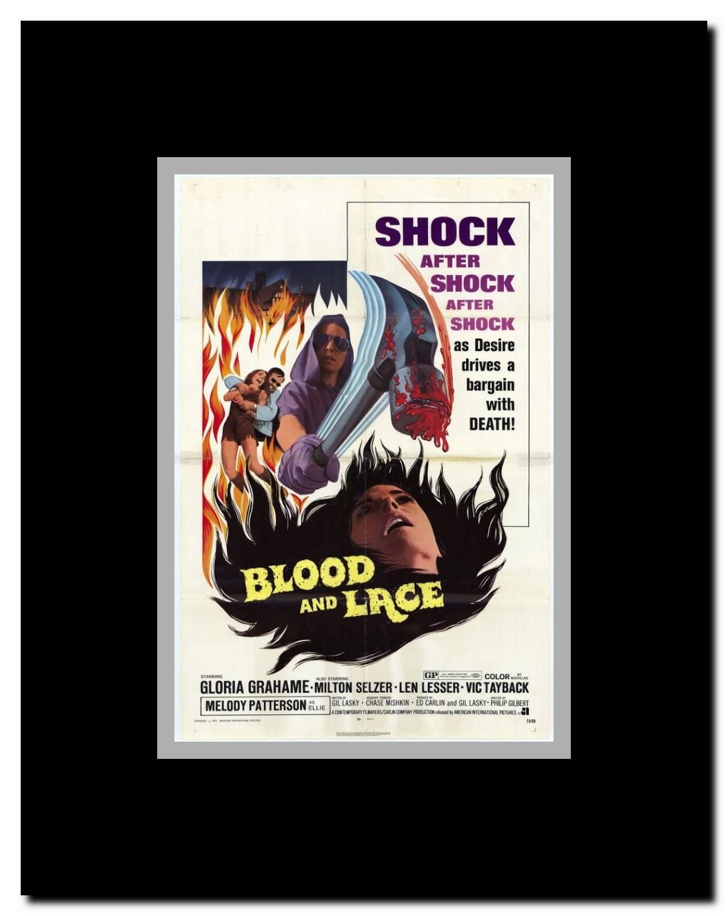 Blood and Lace Framed Movie Poster