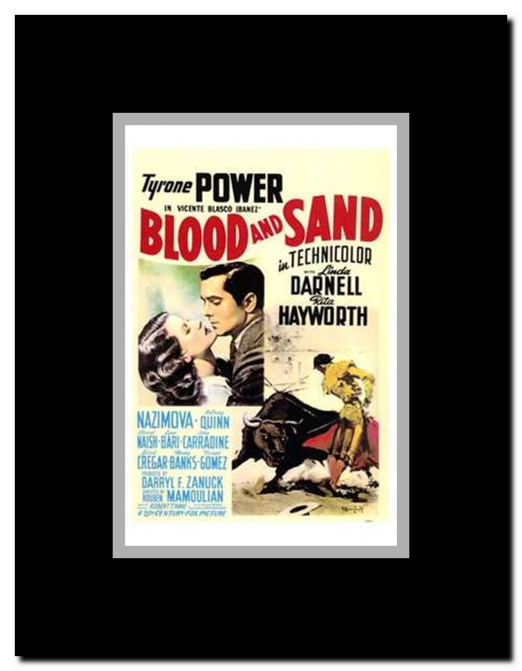 Blood and Sand Framed Movie Poster