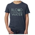 thumbnail image 1 of Blood is Thicker than water- Family Runion youth T-shirts - Heather Navy MH200YFAM S23 XL, 1 of 3