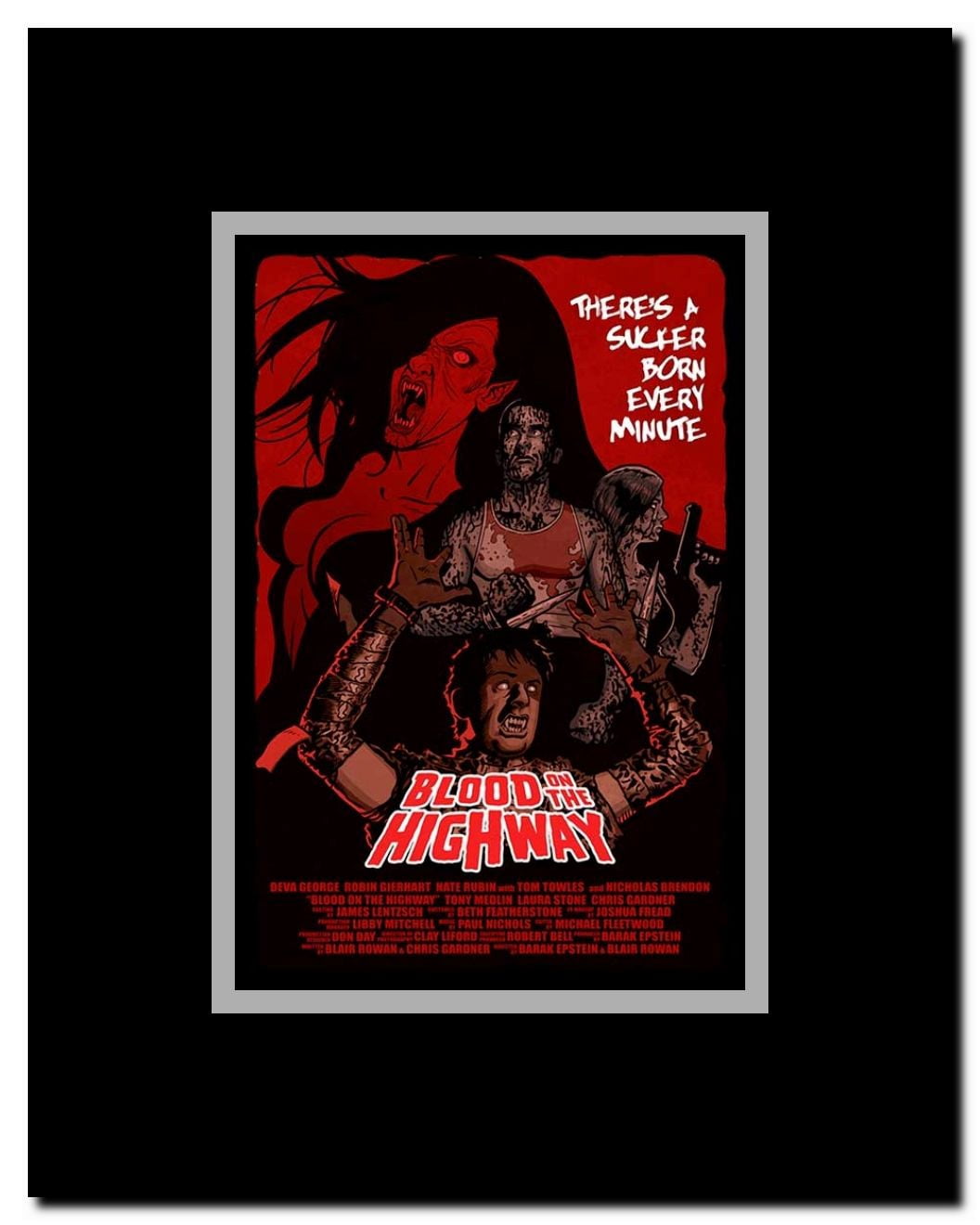 Blood on the Highway Framed Movie Poster