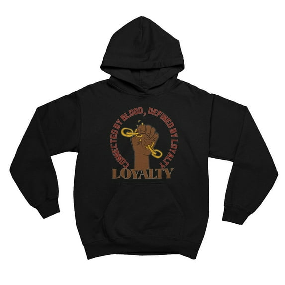BloodLine StreetWear " Connected By Blood Hoodie" Long Sleeve Hoodie Sweatshirt - Unisex Hoodie - Soft, Warm, and Comfortable - Perfect for Casual Wear and Layering