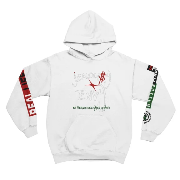 BloodLine StreetWear "Jealousy & Envy Hoodie" Long Sleeve Hoodie Sweatshirt - Unisex Hoodie - Soft, Warm, and Comfortable - Perfect for Casual Wear and Layering