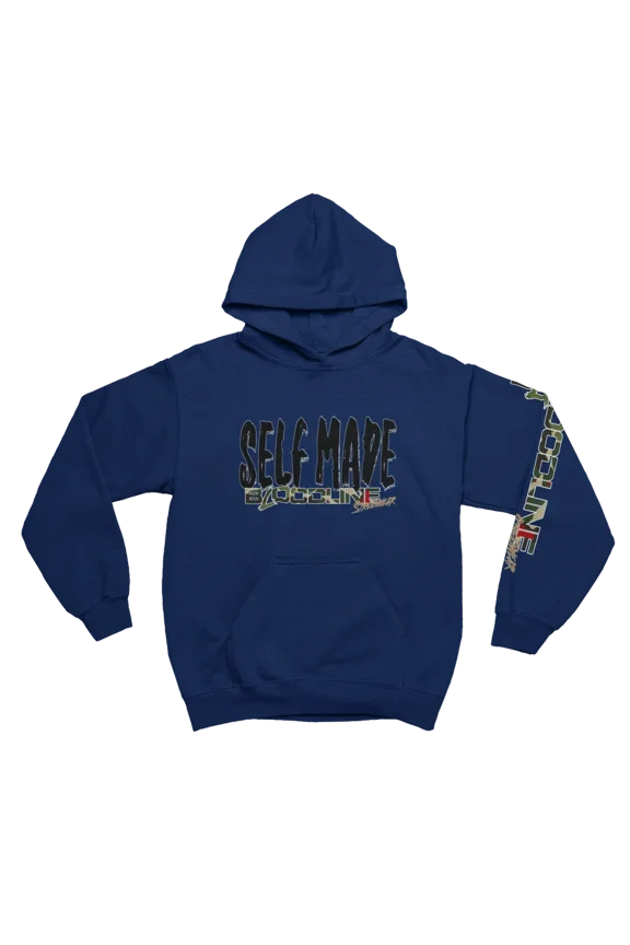 "Self Made" Long Sleeve Hoodie Sweatshirt - Unisex Hoodie - Soft, Warm, and Comfortable - Perfect for Casual Wear and Cooler Weather