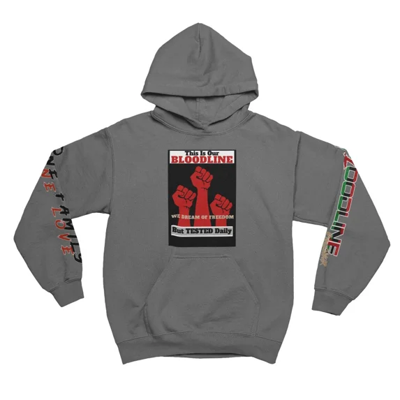 BloodLine StreetWear "Tested Daily Hoodie" Long Sleeve Hoodie Sweatshirt - Unisex Hoodie - Soft, Warm, and Comfortable - Perfect for Casual Wear and Layering