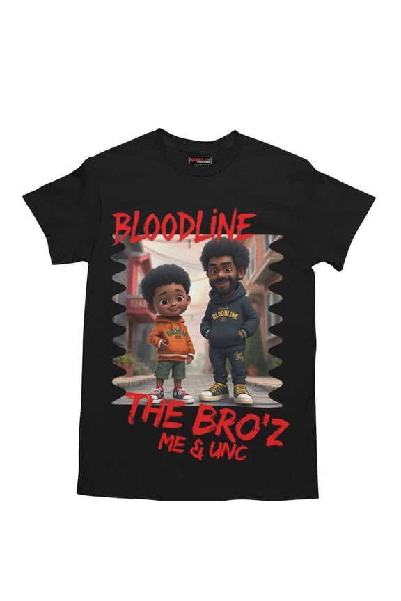 'The Bro'z Me and Unc, Tee' Unisex Short Sleeve Cotton T-Shirt - Soft, Durable, Pre-Shrunk Casual Wear for Everyday Comfort