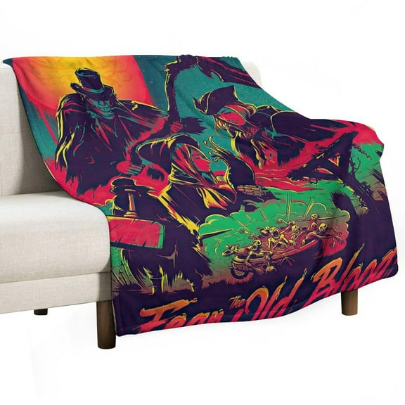 Bloodborne Fear The Old Blood Poster Luxury Flannel Blanket - Super Soft Anti-Static Plush Warm Blanket for Sofa Bed - Extra Large Cozy Blanket for Men and Women, Home Decor Gift.