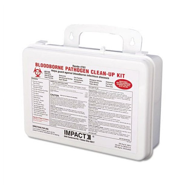 Bloodborne Pathogen Cleanup Kit OSHA Compliant, Plastic Case Walmart
