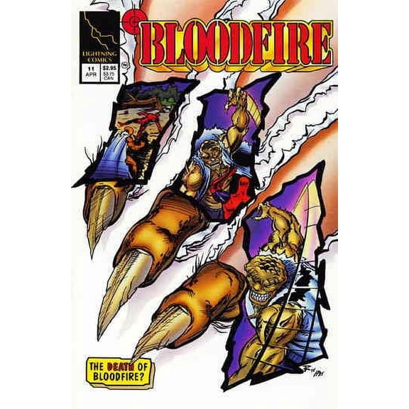 Bloodfire #11 VF ; Lightning Comic Book