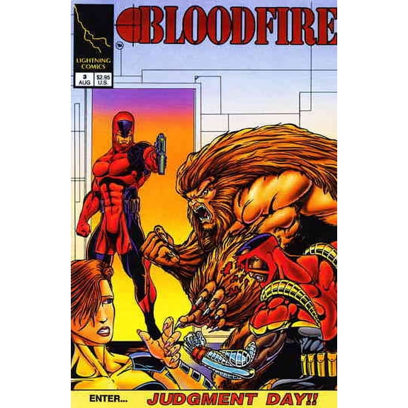 Bloodfire #3 VF ; Lightning Comic Book