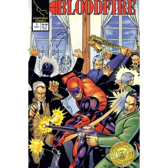 Bloodfire #7 VF ; Lightning Comic Book