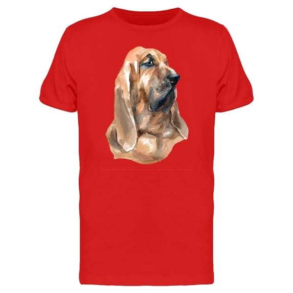 Bloodhound Dog Cool Painting Tee Men's -Image by Shutterstock