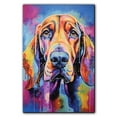 thumbnail image 1 of Bloodhound Dog Gift - Art Bedroom - Graffiti Dog Wall Art For Living Room Large Size Modern Home Wall Decor Abstract Canvas Wall Art Ready to Hang Size 11''x17'', 24''x36'', 1 of 4