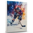 thumbnail image 1 of Bloodhound Dog Stretched Canvas Size 8x12 – Ice Hockey Canvas Print of Funny Bloodhound Dog Wall Art, Ice Hockey Sports Wall Decor, Home Decor, Dog Lover, 1 of 5