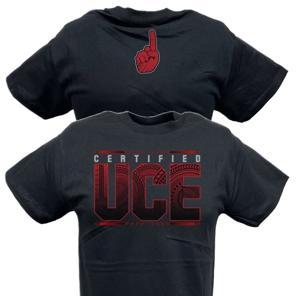 Bloodline Certified UCE Roman Reigns Mens Black T-shirt