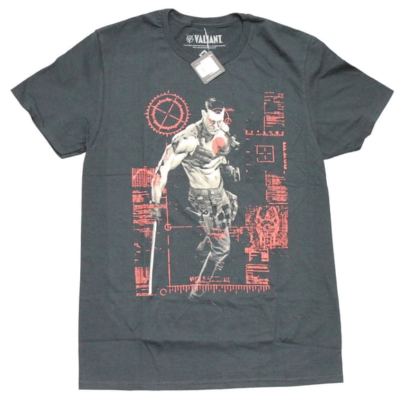 Bloodshot Valiant Mens T-shirt - Standing In Cross Hairs