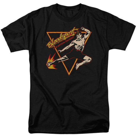 Bloodsport Action Packed Adult 18/1 T-Shirt Black