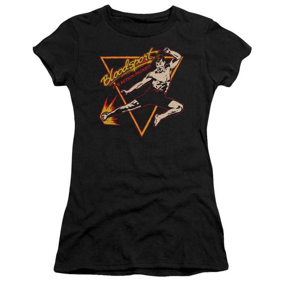 Bloodsport - Action Packed - Juniors Teen Girls Cap Sleeve Shirt - X-Large