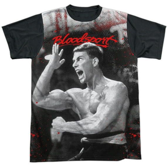 Bloodsport - Intense - Short Sleeve Black Back Shirt - Small
