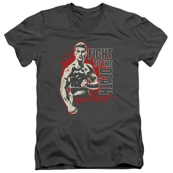 Bloodsport - To The Death - Slim Fit V Neck Shirt - Small