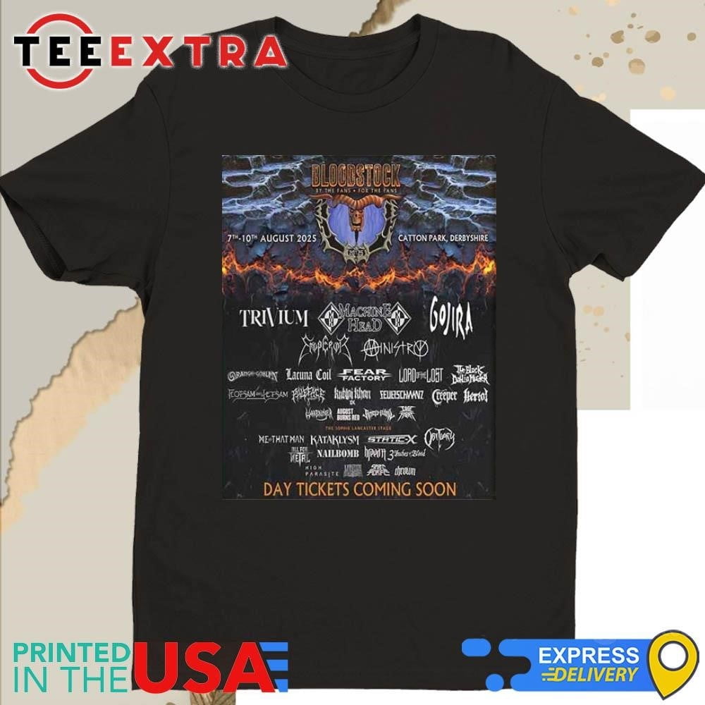 Bloodstock Festival 2025 Lineup On 7th10th August 2025 At Catton Park Walton Shirt