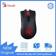 Bloody A91 Gaming 8 Programming Keys Optical USB Mouse Retail Packaging with Activate Card