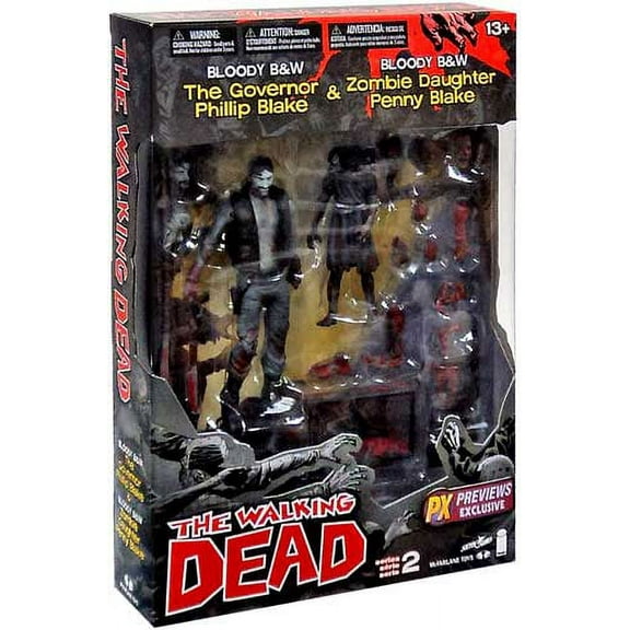 Bloody Black & White The Governor & Penny Action Figure 2-Pack