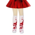 thumbnail image 1 of Bloody Knee Highs Socks Thigh High Socks Over the Knees Sock Long Tube Sock Halloween Cosplay Costume for Kids Hosiery, 1 of 9