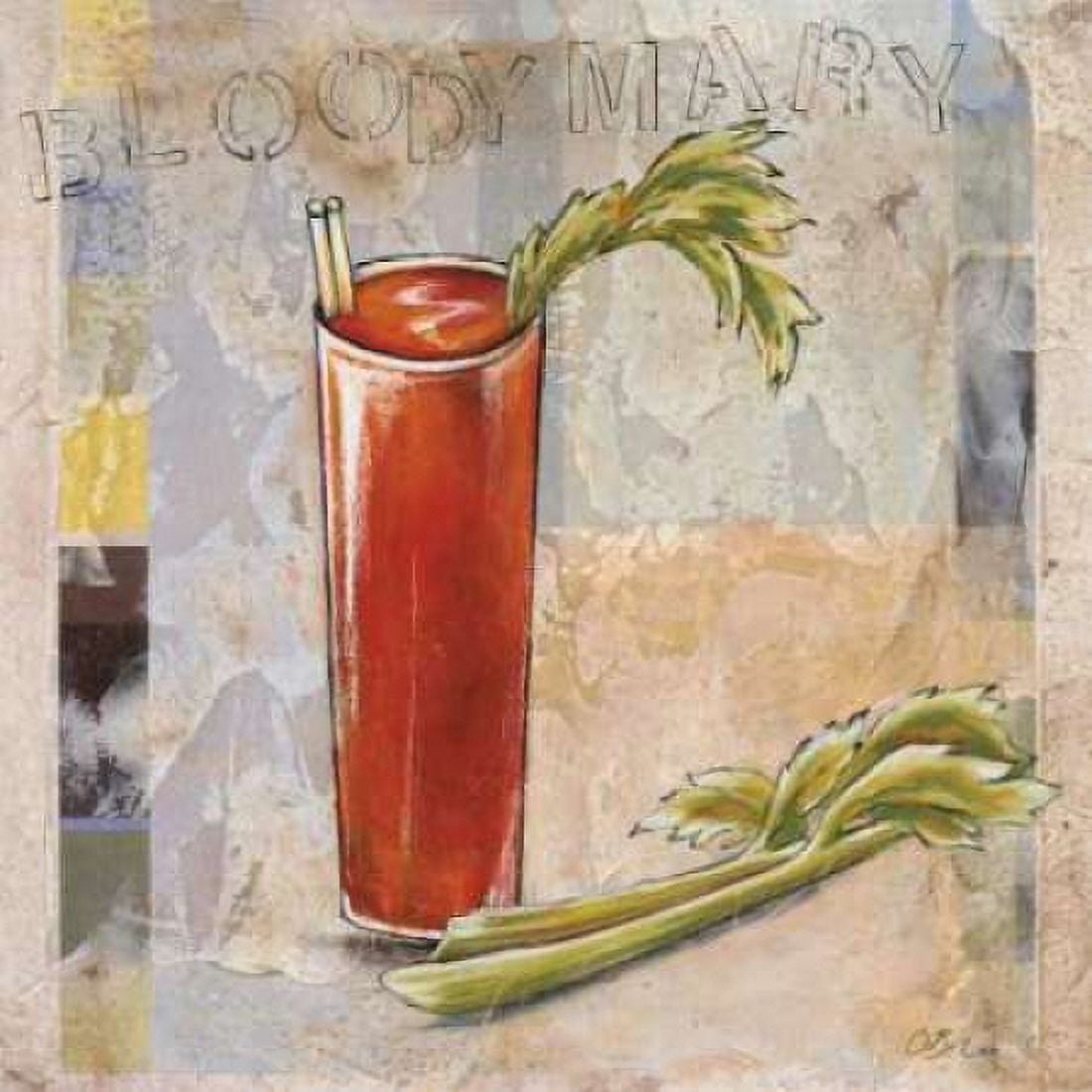 Bloody Mary Canvas Art - Susan Osborne (24 x 24)