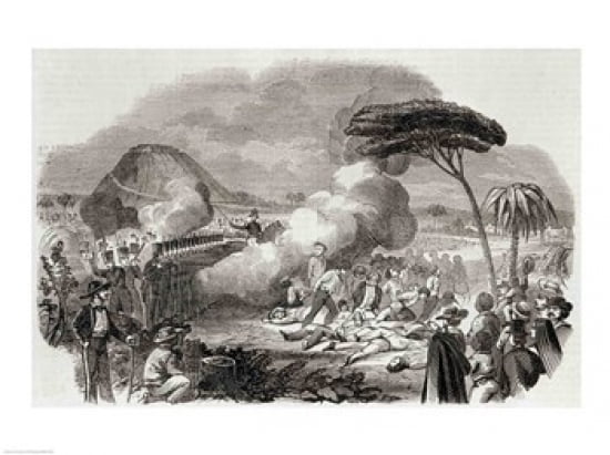 Bloody Massacre of Americans at Havana Canvas Art -  (24 x 18)