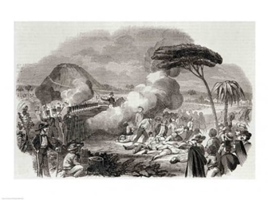 Bloody Massacre of Americans at Havana Canvas Art - (36 x 24)