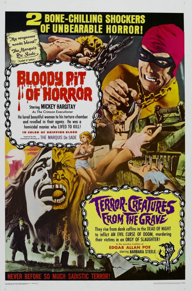 Bloody Pit Of Horror Terror-Creatures From The Grave Us Canvas Art - (24 x 36)