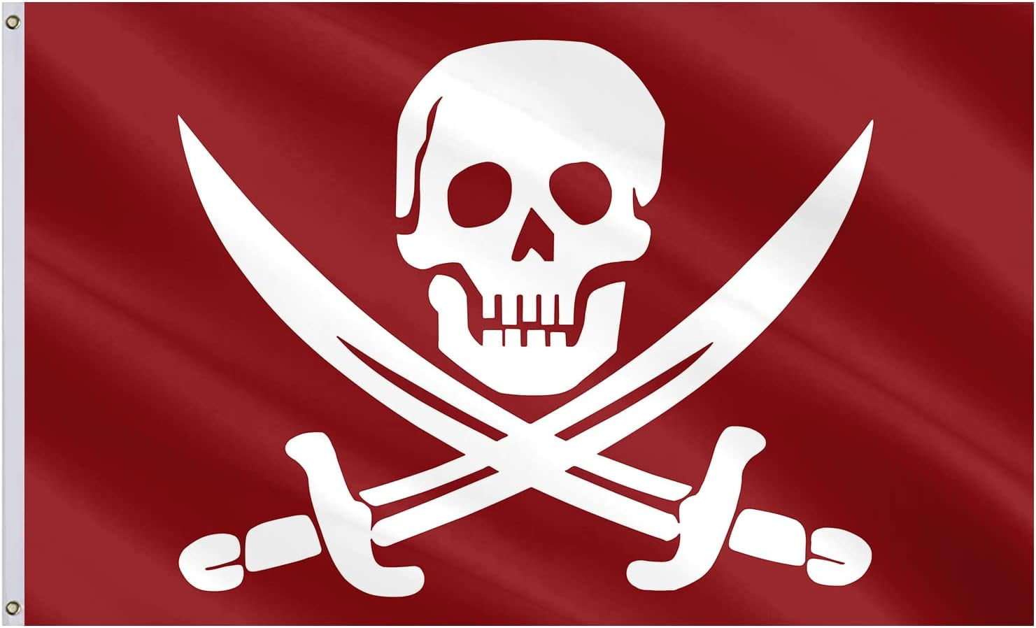 Bloody Red Flag4.85x8 ft OutdoorJack Rackham Pirate Flag Polyester