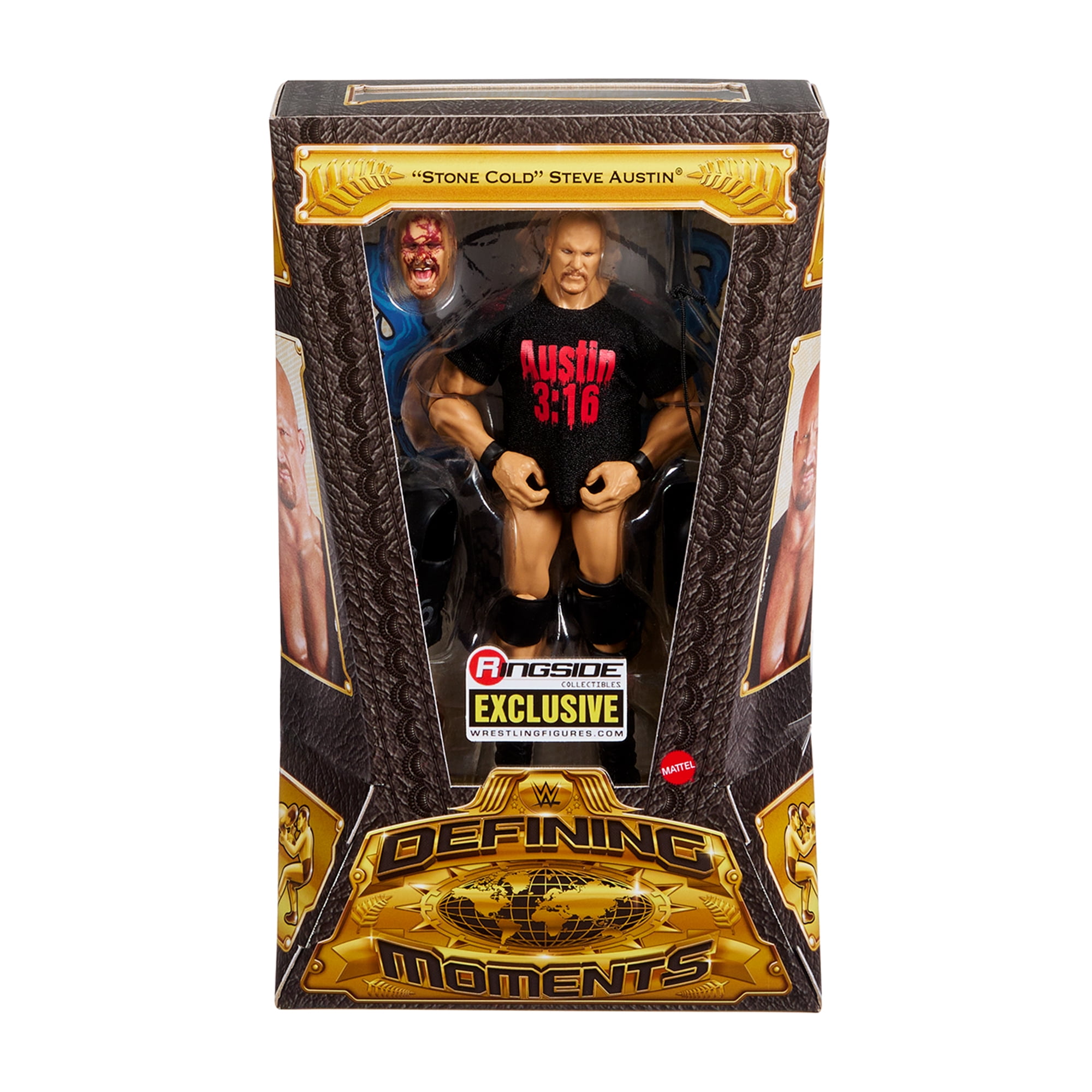 Bloody Stone Cold Steve Austin (WM13) - WWE Defining Moments Ringside Exclusive Mattel WWE Toy Wrestling Action Figure