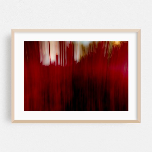 Bloody Sunday - Photography Abstract Modern Art Surrealism Moody Geometric Minimalist Psychedelic Oak Framed Wall Art Print 24 x 36 inches