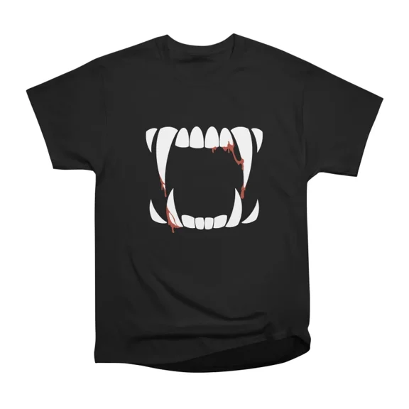 Bloody Vampire Dracula Face Horror Design T-Shirt Tee Gift For Him Merch For Her Apparel F