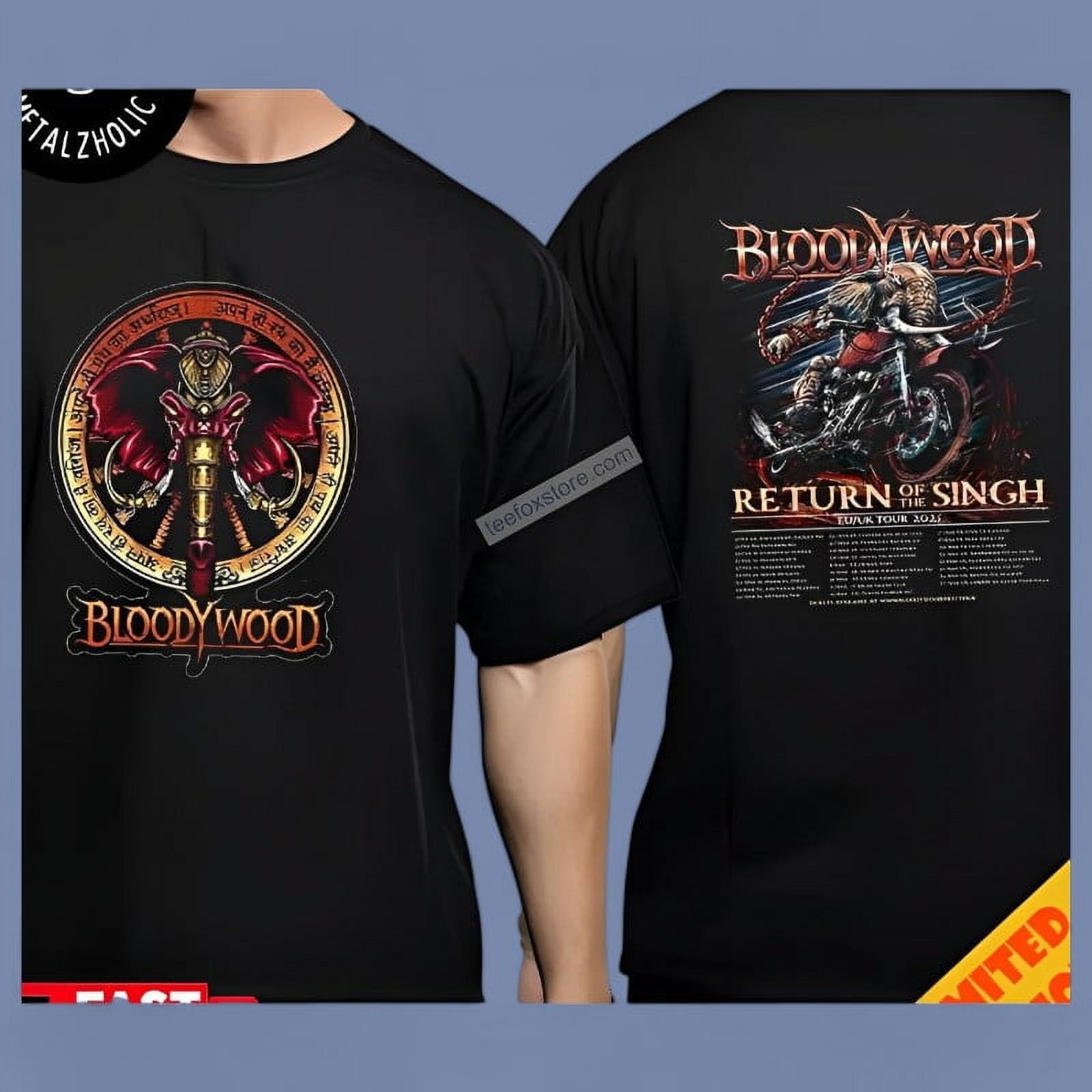 Bloodywood Return Of The Singh Tour 2025 Concert TShirt