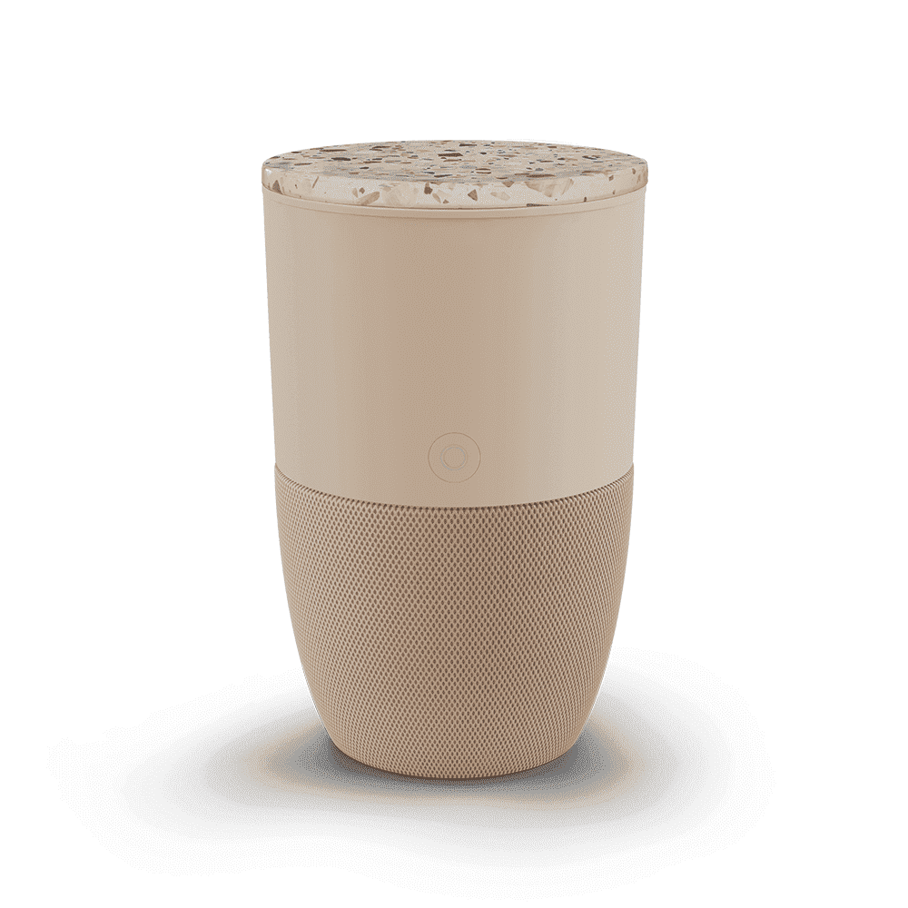 Bloom Air Purifier - Beige Special Edition (with Latte or Caramel Prefilter) + Terrazzo Accent Table