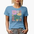 thumbnail image 1 of Bloom As You Are, Botanical Boho Flowers Art Merch Gift, Baby Blue T-Shirt, Large, 1 of 5