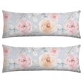 thumbnail image 1 of Bloom Body Pillow Cover 20x54 - Floral Print Watercolor Long Pillow Case with Invisible Zipper - Soft Full Body Pillow Protector - Machine Washable Cozy Slipcover for Sleeping, 1 of 7