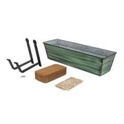 Bloom Box Garden Growing Kit, Small Green with Wall Brackets,