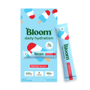 Bloom Nutrition Daily Hydration Electrolyte Drink Mix, Rocket Blast, 5 Count