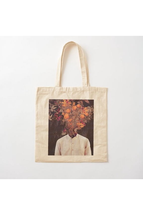 Bloom Design 8 Canvas Tote Bags, Reusable Shopping Bag