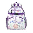 thumbnail image 1 of Bloom Floral Ergonomic Book Bag with Chest Buckle, 1 of 6