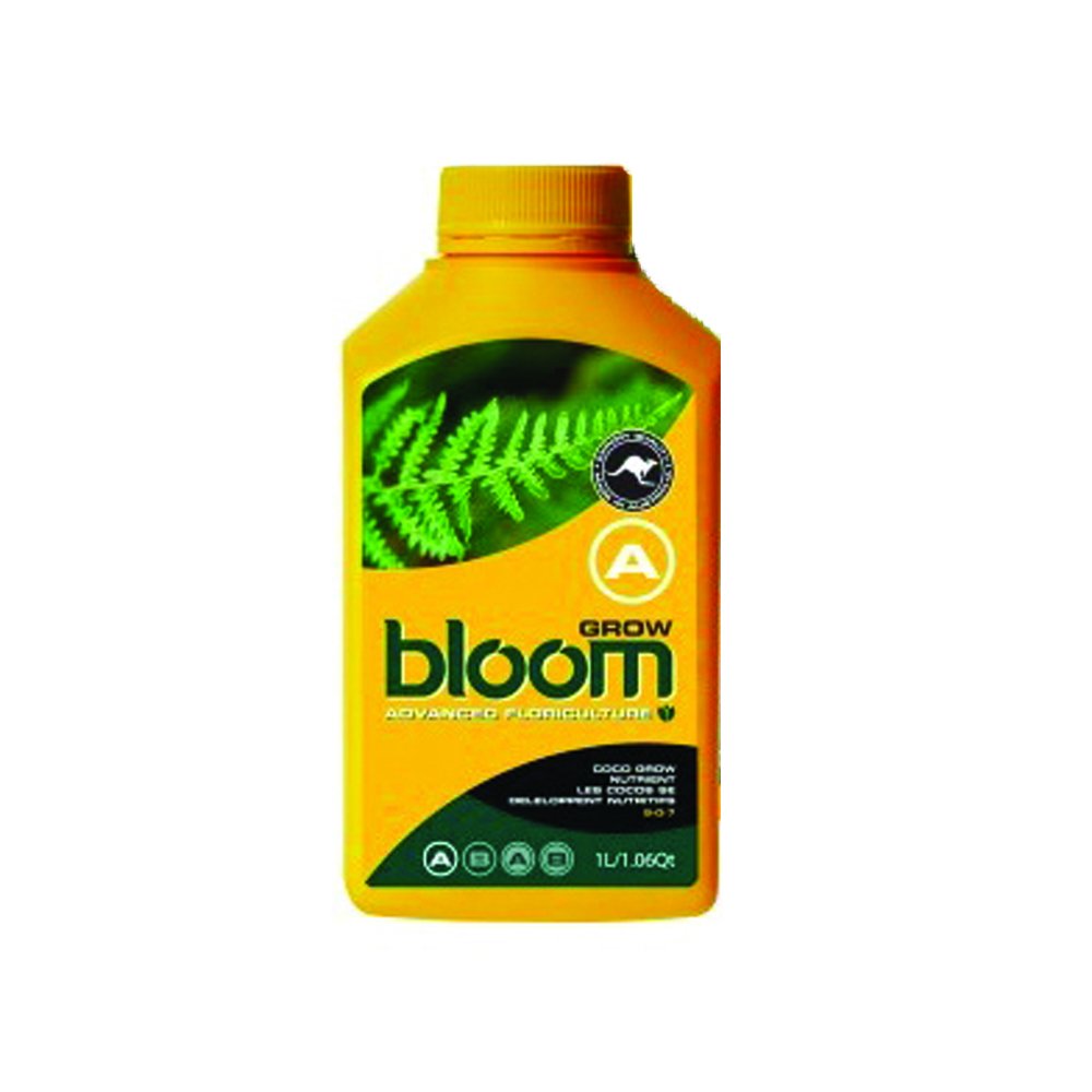 Bloom Grow A 1 Liter Yellow Bottles