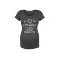 thumbnail image 1 of Bloom Maternity - All I Want For Christmas - Maternity Scoop Neck T-Shirt, 1 of 5