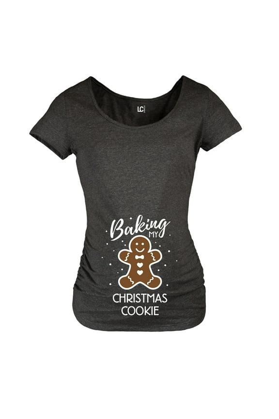 - Baking my Christmas Cookie-Christmas - Maternity Scoop Neck T-Shirt