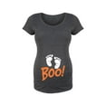 thumbnail image 1 of Bloom Maternity - Boo, Baby Feet - Maternity Scoop Neck T-Shirt, 1 of 5