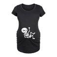 thumbnail image 1 of Bloom Maternity - Boy Maternity Skeleton - Maternity Scoop Neck T-Shirt, 1 of 5