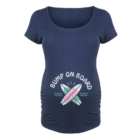 Bloom Maternity - Bump On Board Surf - Maternity Scoop Neck T-Shirt