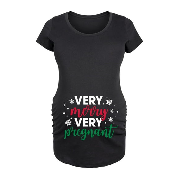 Bloom Maternity - Christmas Trendy Maternity Short Sleeve T-Shirts